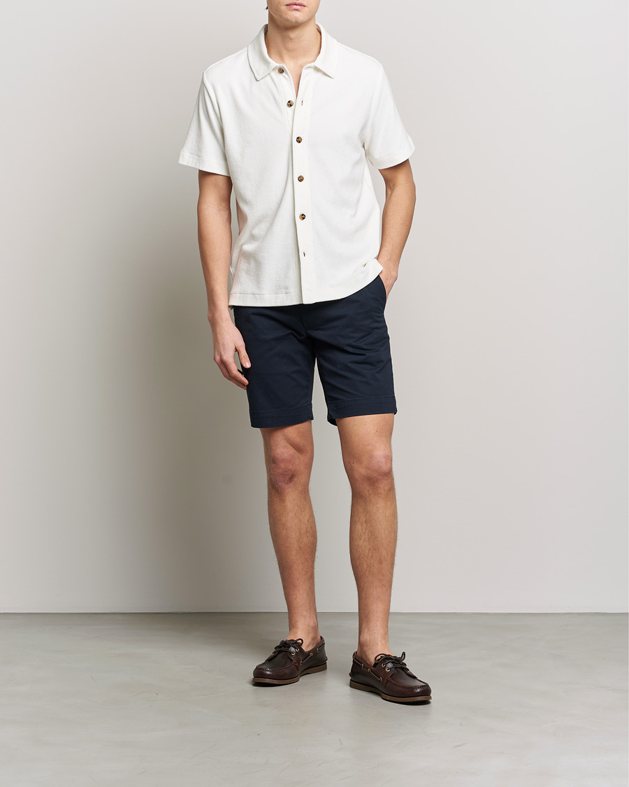 Hombres | Camisas | Morris | Hunter Terry Short Sleeve Shirt Off White