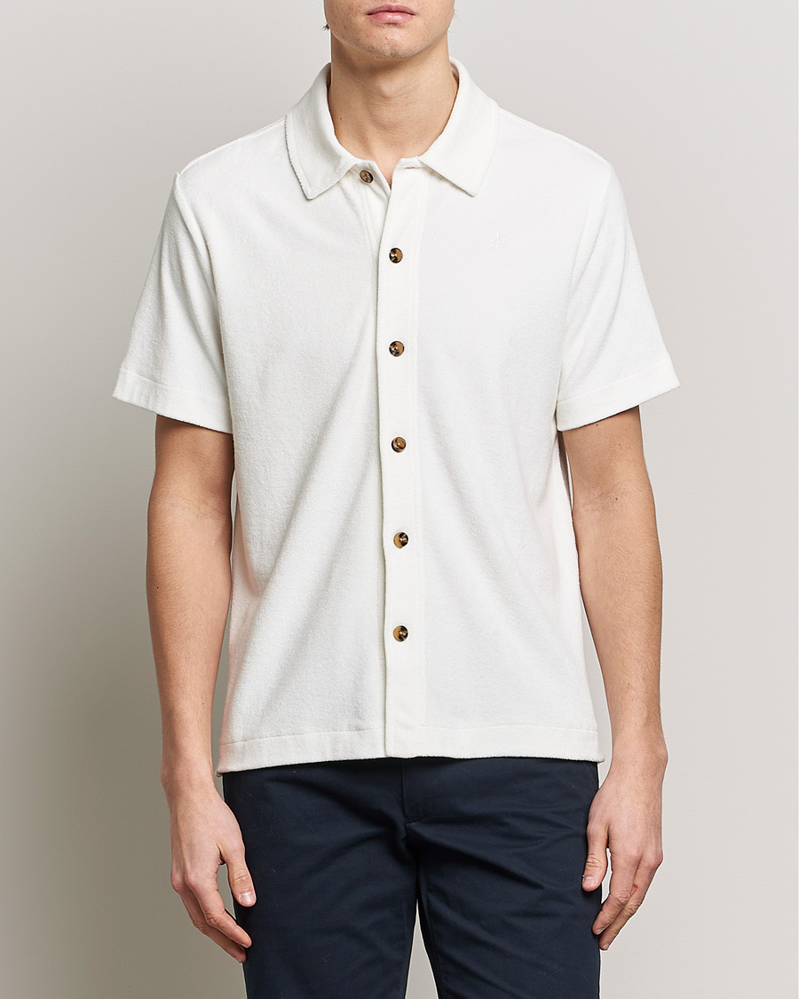 Hombres | Camisas | Morris | Hunter Terry Short Sleeve Shirt Off White
