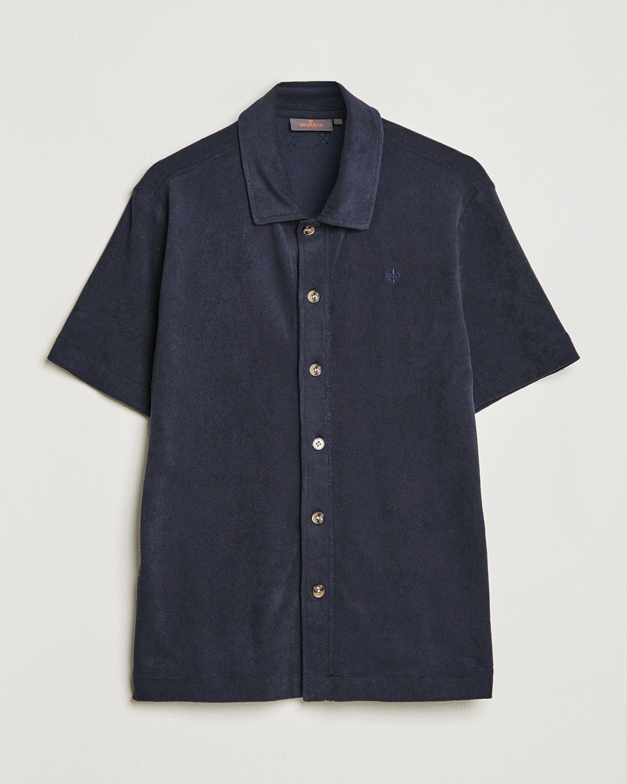 Hombres | Camisas | Morris | Hunter Terry Short Sleeve Shirt Old Blue