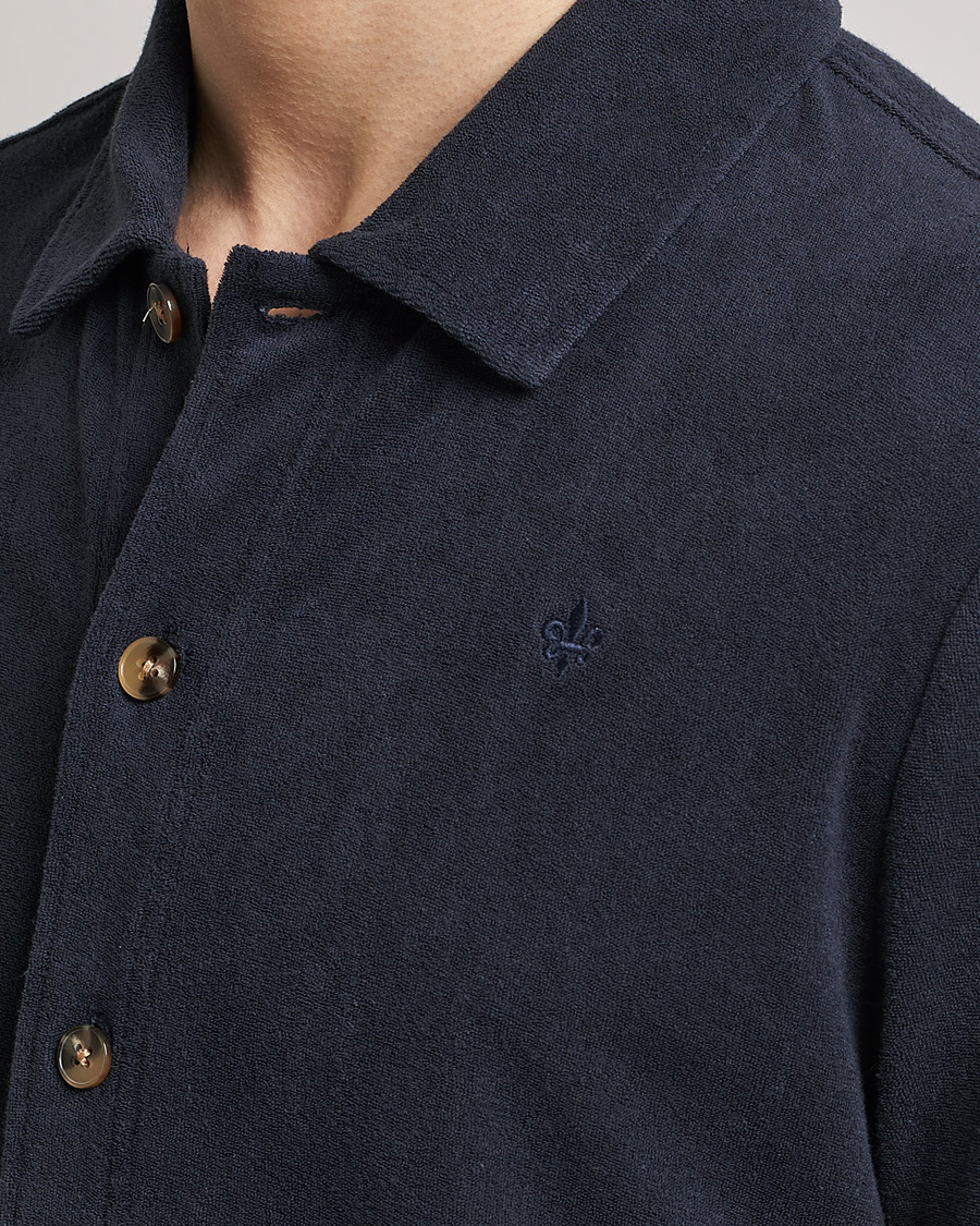 Hombres | Camisas | Morris | Hunter Terry Short Sleeve Shirt Old Blue