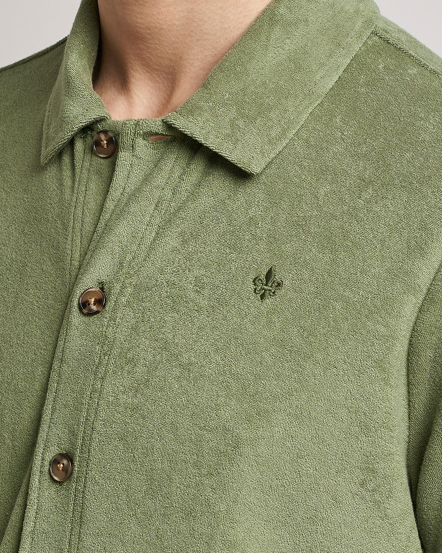 Hombres | Camisas | Morris | Hunter Terry Short Sleeve Shirt Sage Green