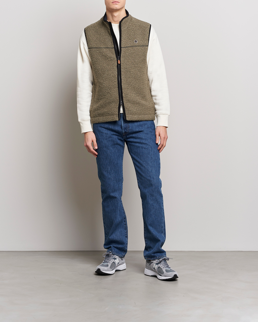 Hombres | Chalecos | Morris | Whitfield Pile Vest Green