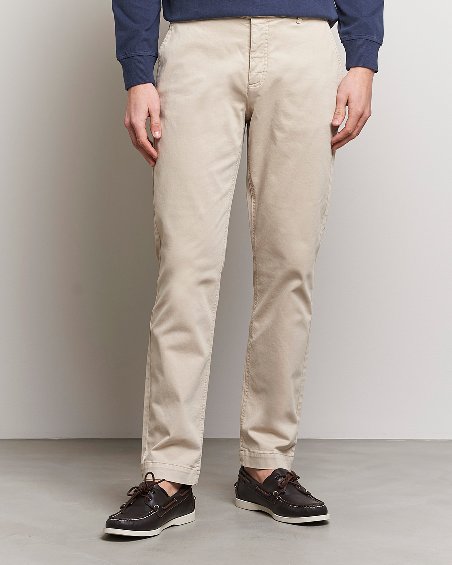 Hombres | Pantalones | Morris | Jeffrey Brushed Chinos Khaki