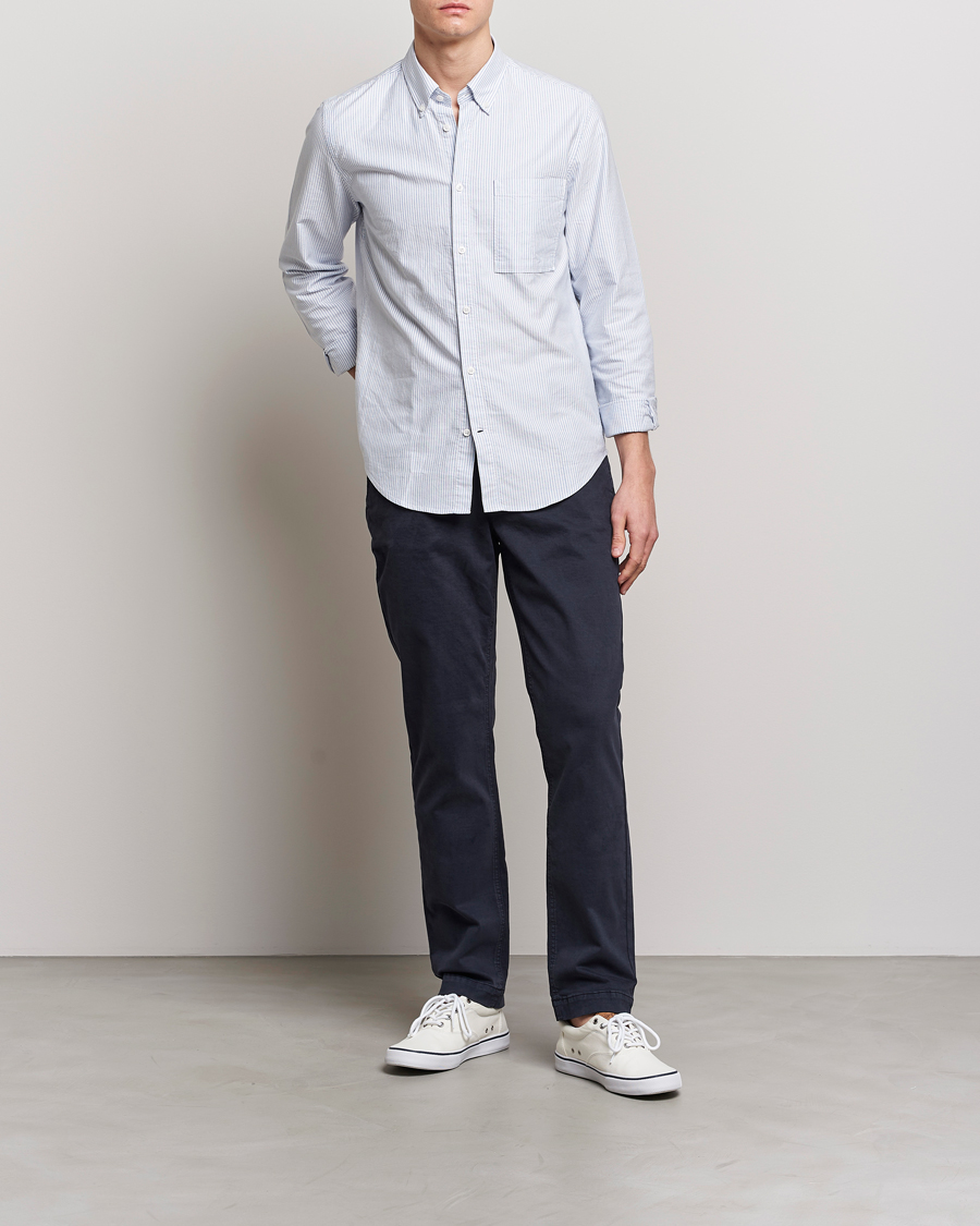 Hombres | Pantalones | Morris | Jeffrey Brushed Chinos Blue