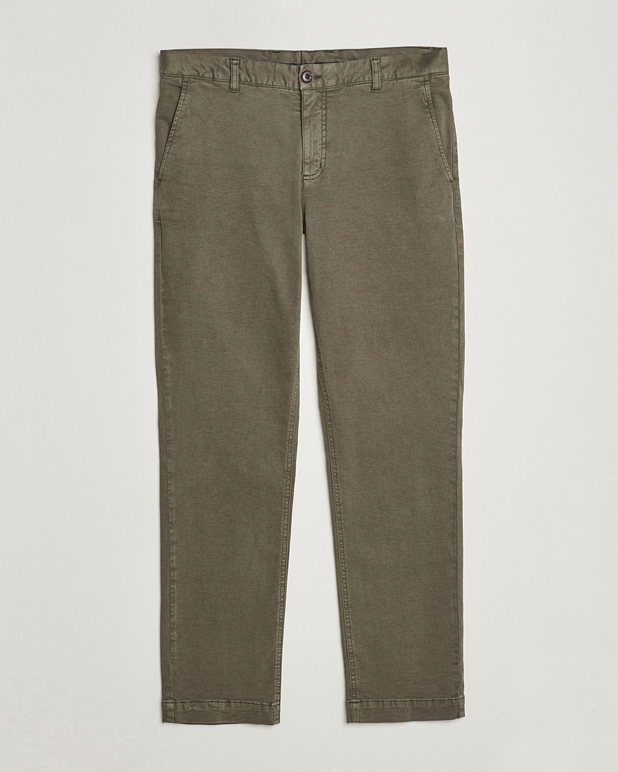 Hombres | Pantalones | Morris | Jeffrey Brushed Chinos Olive