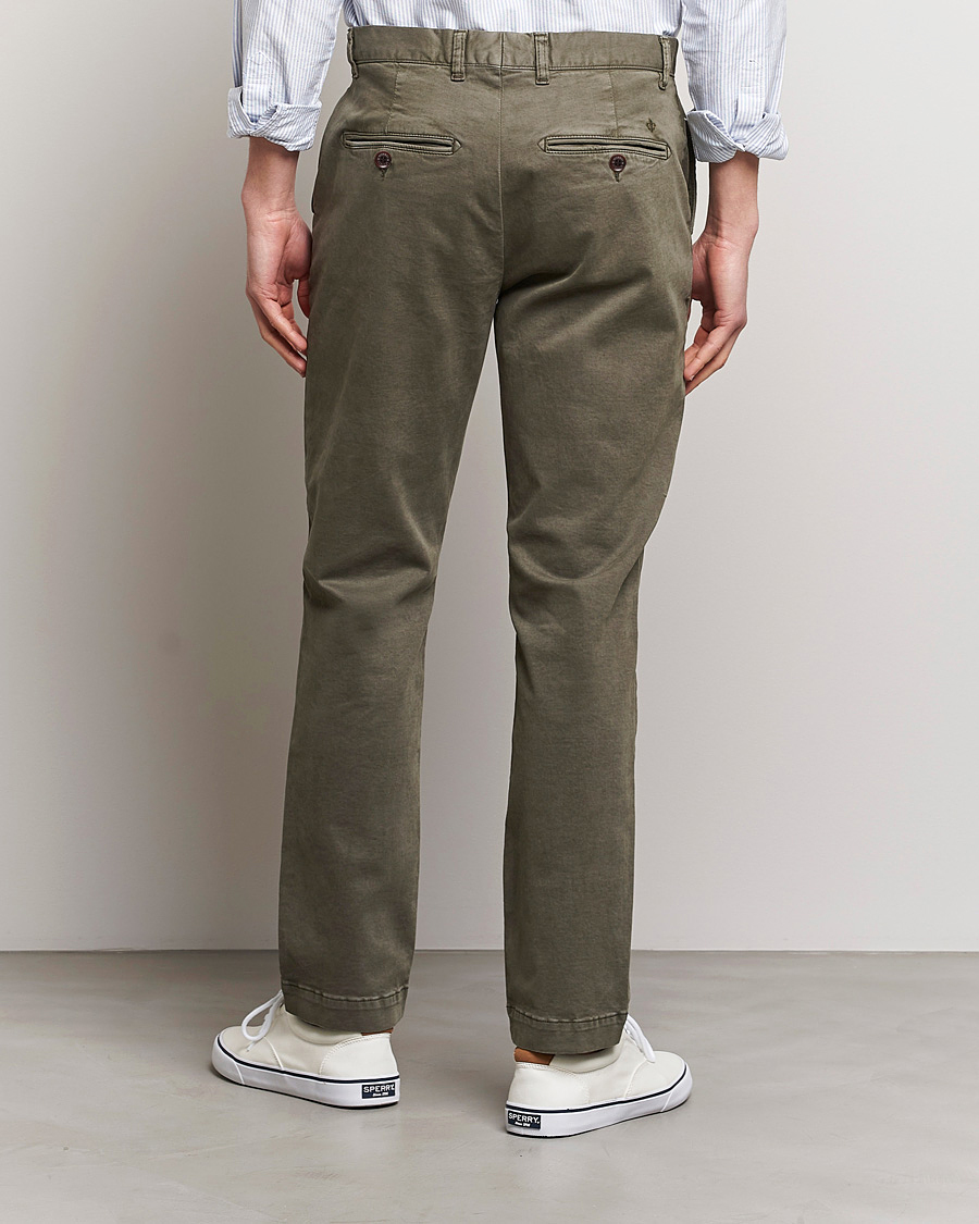 Hombres | Pantalones | Morris | Jeffrey Brushed Chinos Olive