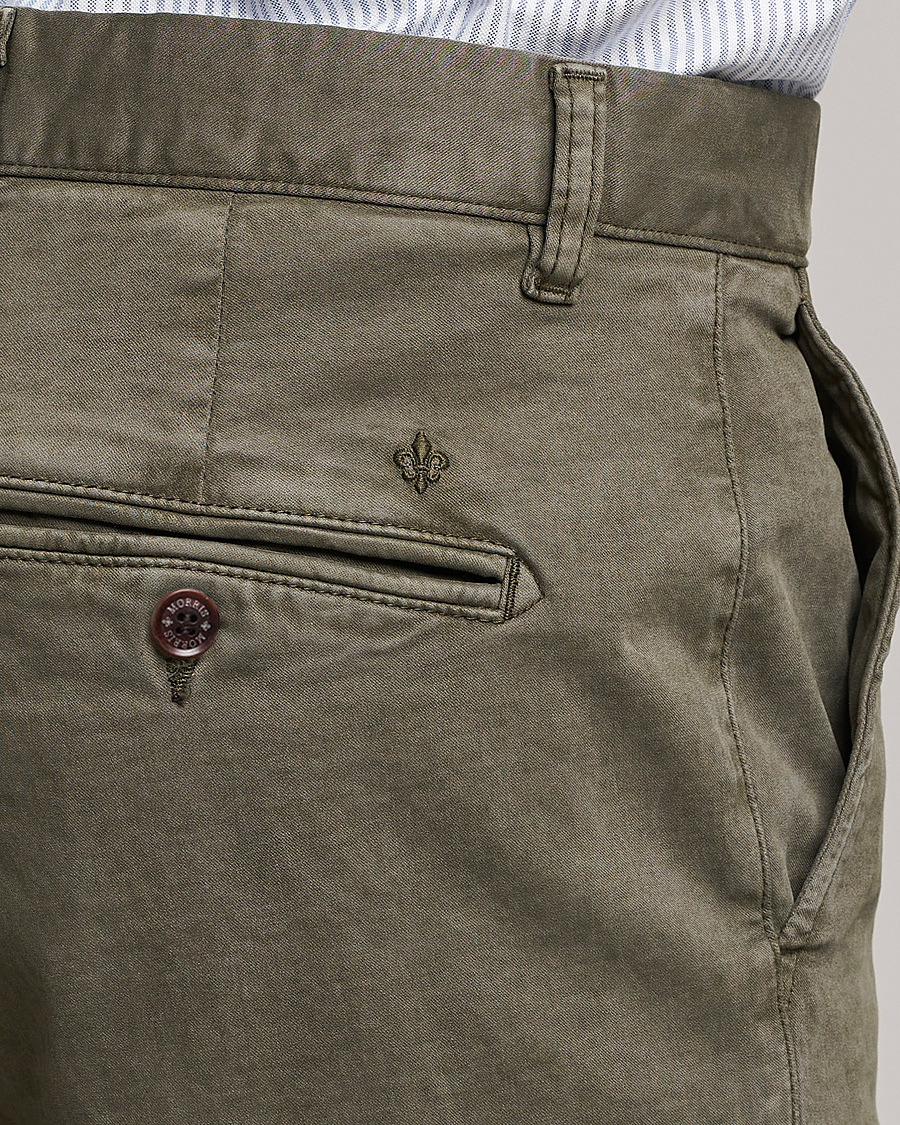 Hombres | Pantalones | Morris | Jeffrey Brushed Chinos Olive