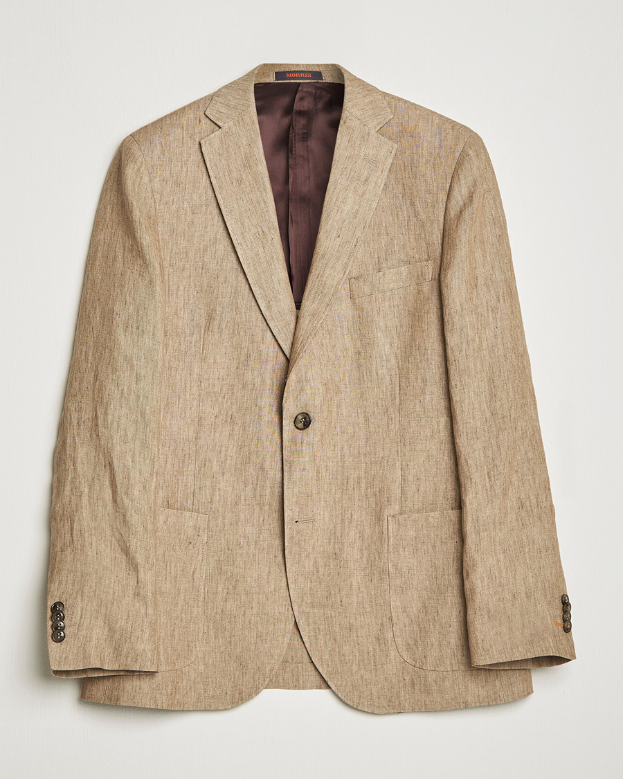 Hombres | Blazers | Morris | Archie Linen Suit Blazer Khaki