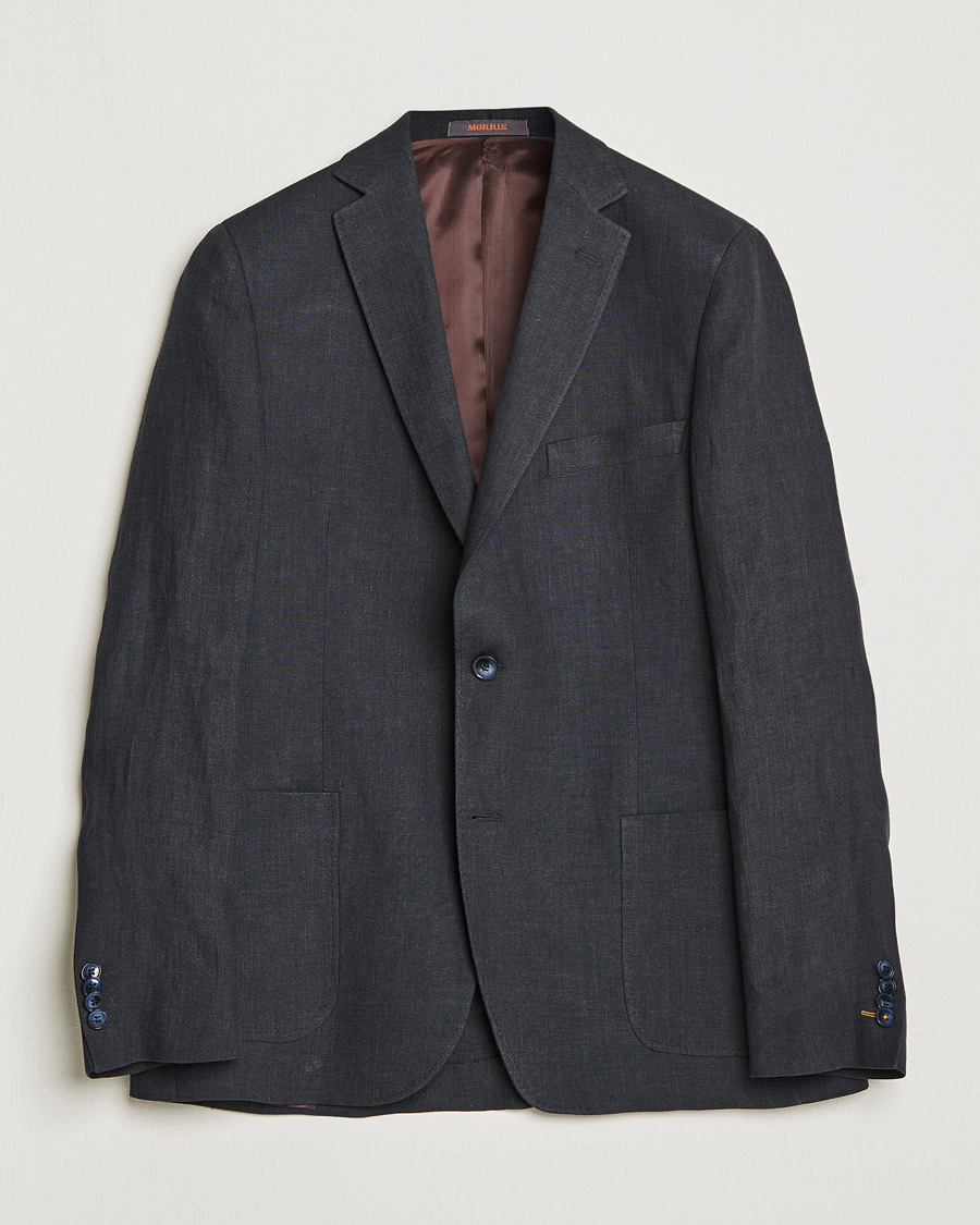 Hombres | Blazers | Morris | Archie Linen Suit Blazer Navy