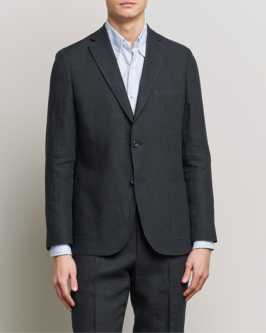 Hombres | Blazers | Morris | Archie Linen Suit Blazer Navy
