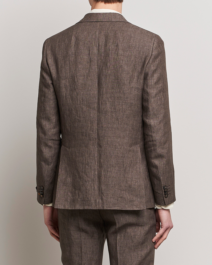 Hombres | Blazers | Morris | Archie Linen Suit Blazer Brown