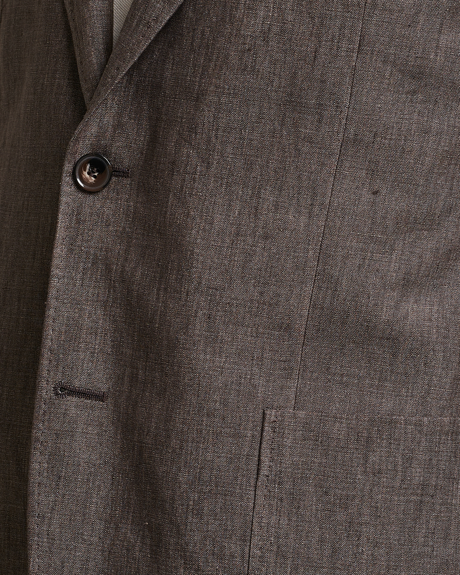 Hombres | Blazers | Morris | Archie Linen Suit Blazer Brown
