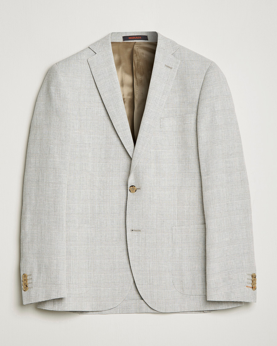 Hombres | Blazers | Morris | Archie Glencheck Cotton Blazer Khaki