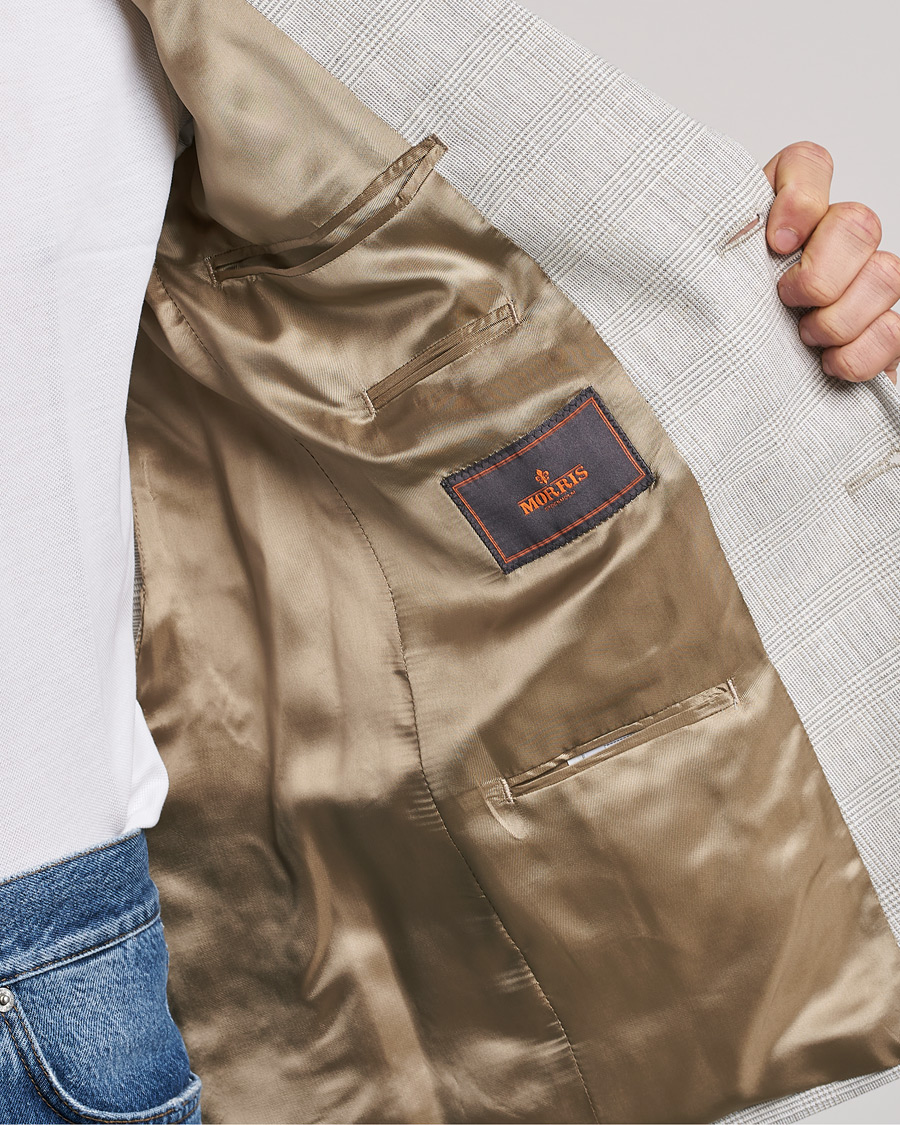 Hombres | Blazers | Morris | Archie Glencheck Cotton Blazer Khaki