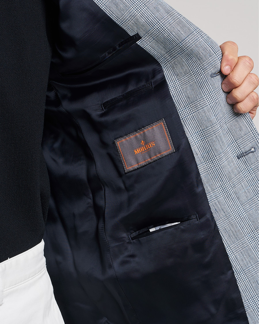 Hombres | Blazers | Morris | Archie Glencheck Cotton Blazer Blue