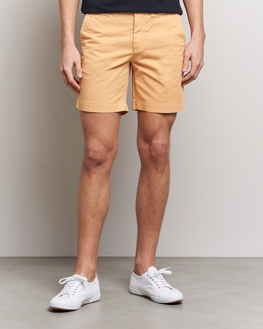 Hombres | Pantalones cortos | Morris | Light Twill Chino Shorts Orange