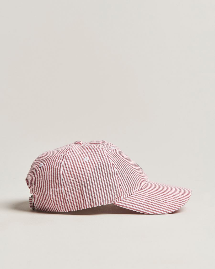 Hombres | Morris Chapman StripedCotton Cap Red/White | Morris | Chapman StripedCotton Cap Red/White