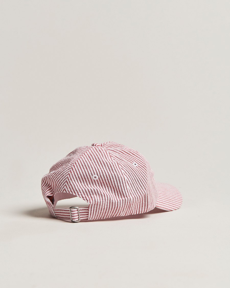 Hombres | Morris Chapman StripedCotton Cap Red/White | Morris | Chapman StripedCotton Cap Red/White