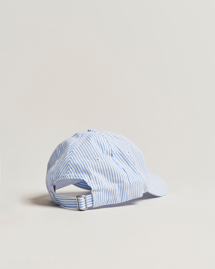 Hombres | Morris Chapman StripedCotton Cap Blue/White | Morris | Chapman StripedCotton Cap Blue/White