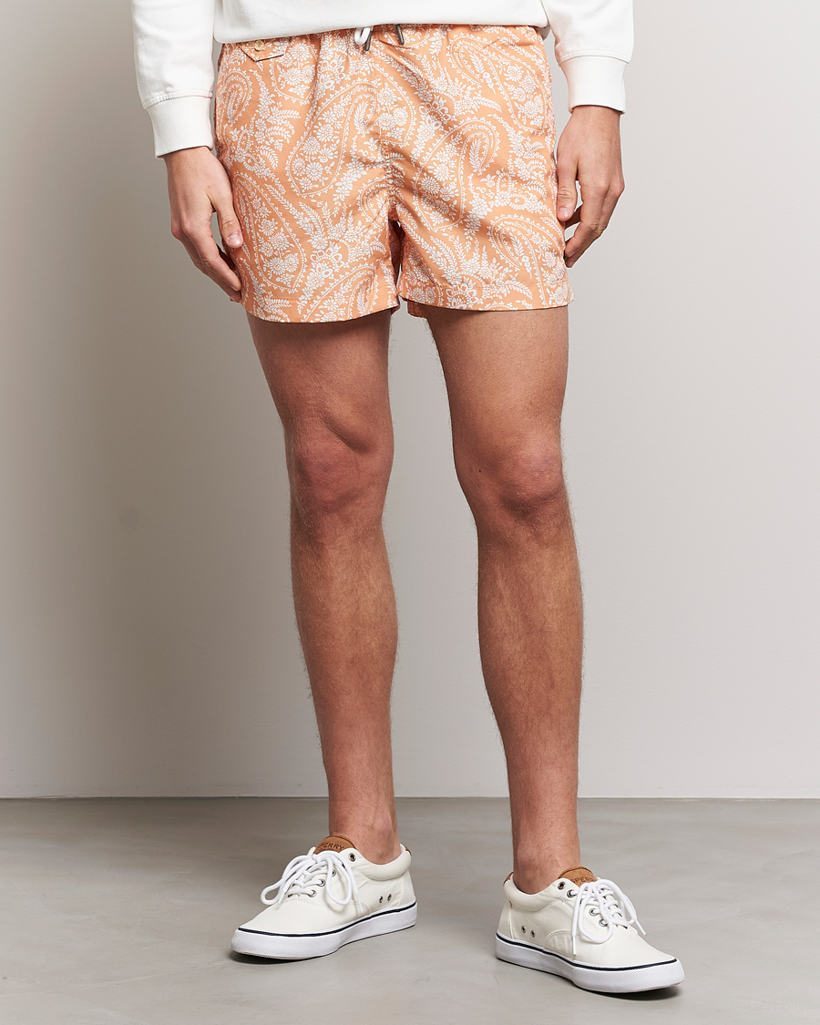 Hombres | Bañadores | Morris | Paisley Bathing Trunks Orange