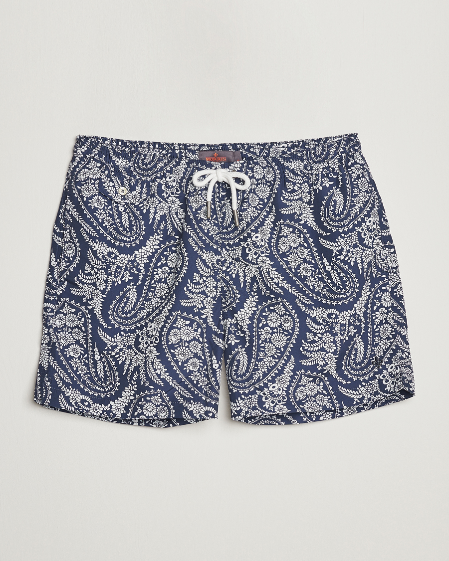 Hombres | Bañadores | Morris | Paisley Bathing Trunks Navy