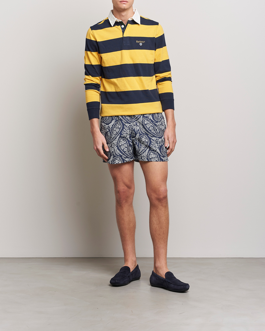 Hombres | Bañadores | Morris | Paisley Bathing Trunks Navy