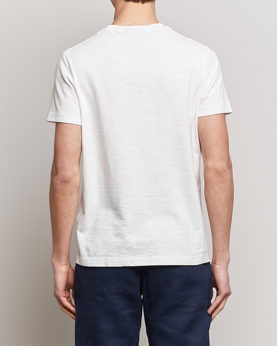 Hombres | Camisetas | Morris | Lily Slub Pocket Crew Neck Tee White