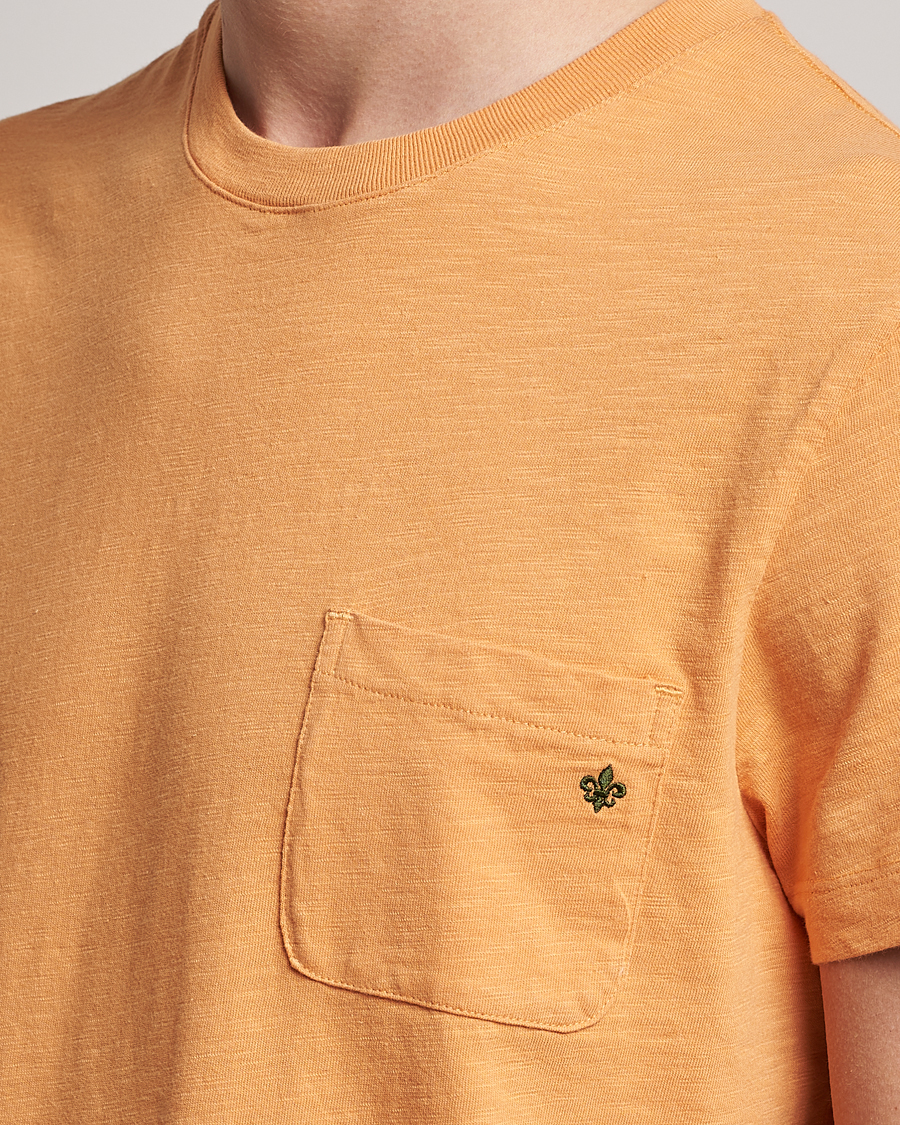Hombres | Camisetas | Morris | Lily Slub Pocket Crew Neck Tee Orange
