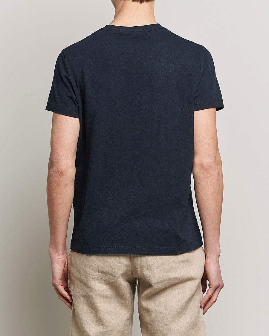 Hombres | Camisetas | Morris | Lily Slub Pocket Crew Neck Tee Navy