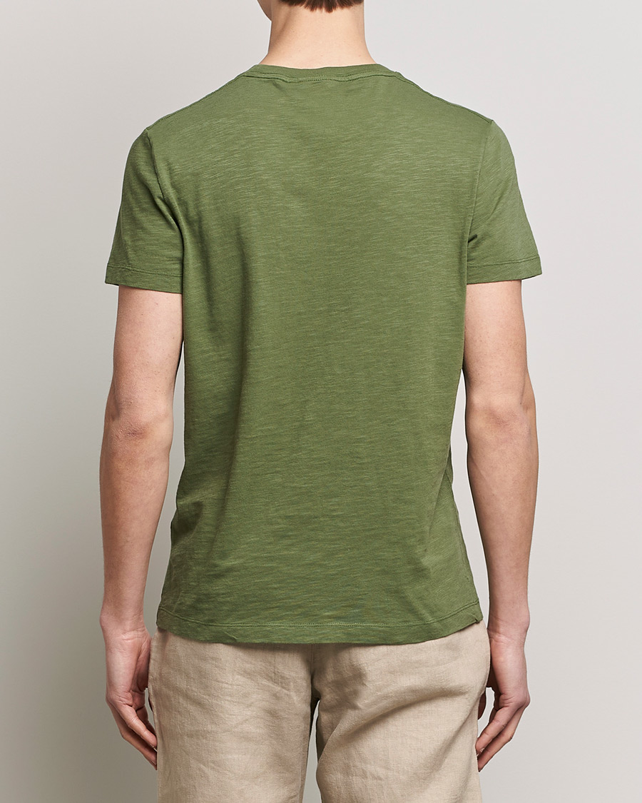 Hombres | Camisetas | Morris | Lily Slub Pocket Crew Neck Tee Olive