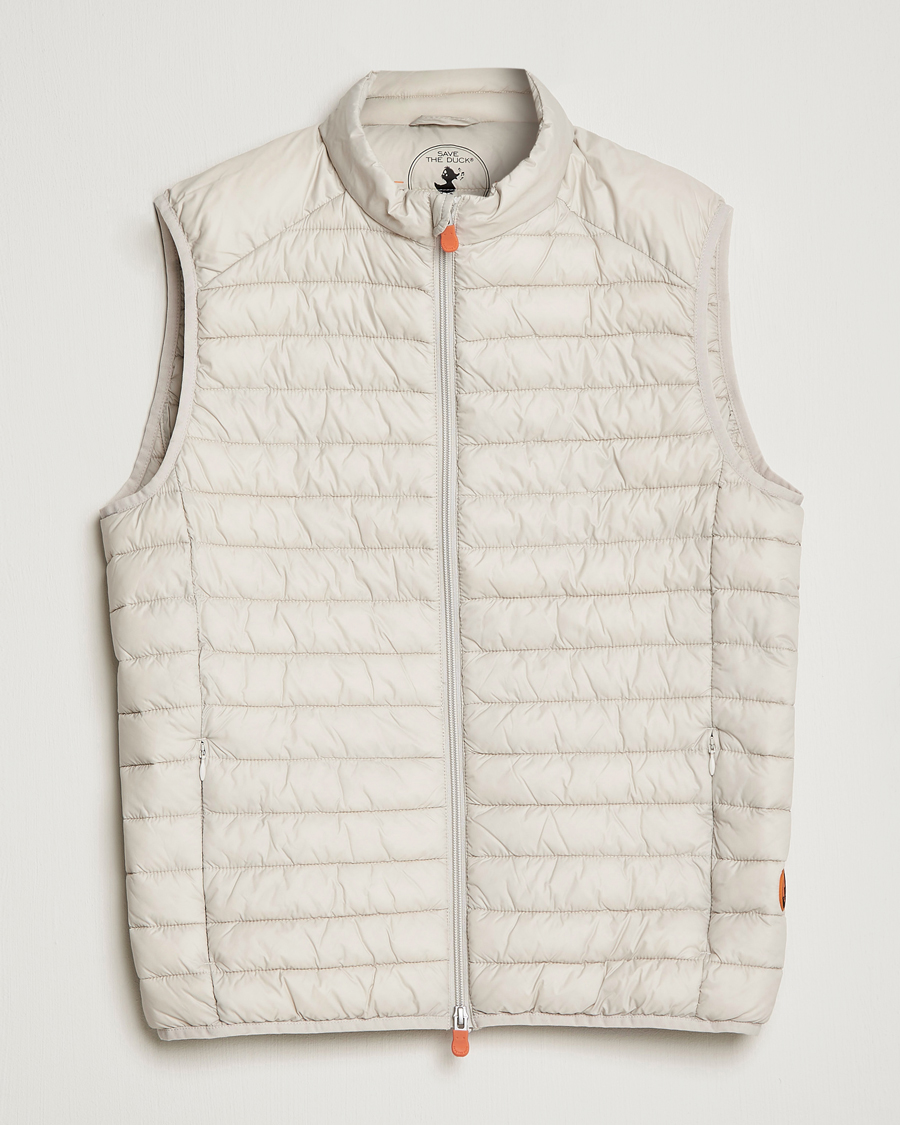 Hombres | Chalecos | Save The Duck | Adamus Lightweight Padded Vest Rainy Beige