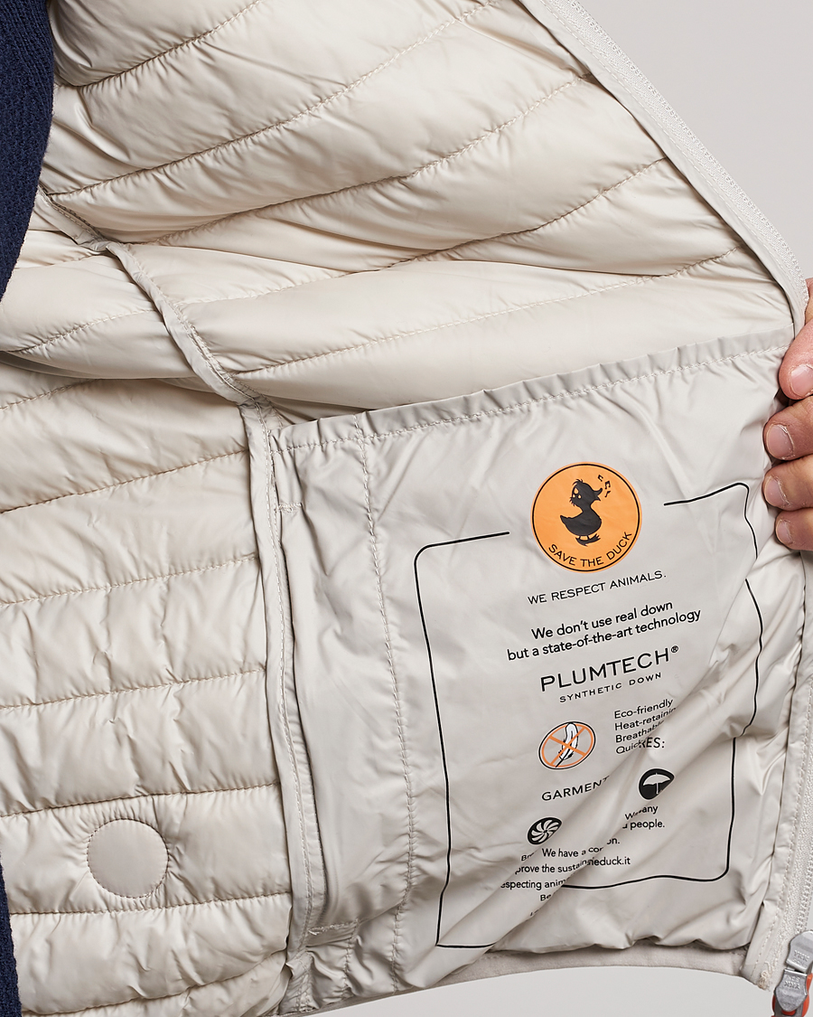 Hombres | Chalecos | Save The Duck | Adamus Lightweight Padded Vest Rainy Beige