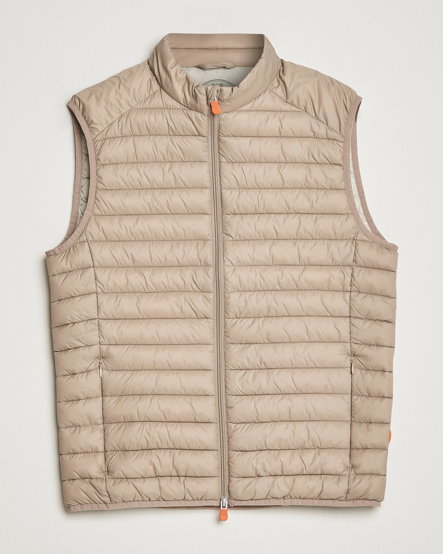 Hombres | Chalecos | Save The Duck | Adamus Lightweight Padded Vest Dune Beige