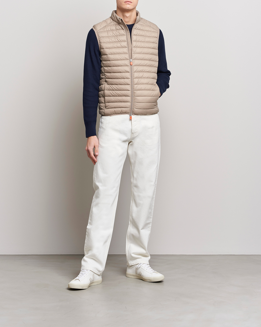 Hombres | Chalecos | Save The Duck | Adamus Lightweight Padded Vest Dune Beige