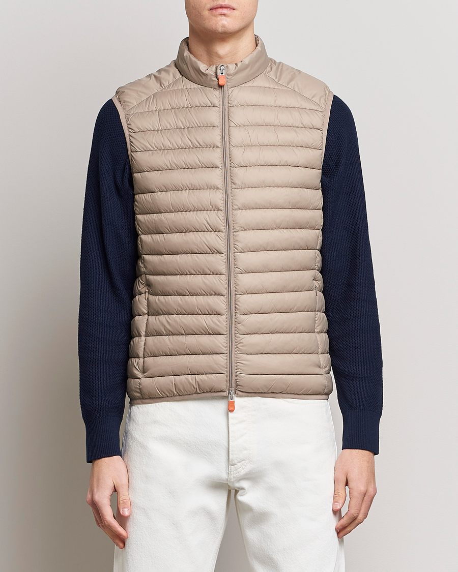 Hombres | Chalecos | Save The Duck | Adamus Lightweight Padded Vest Dune Beige