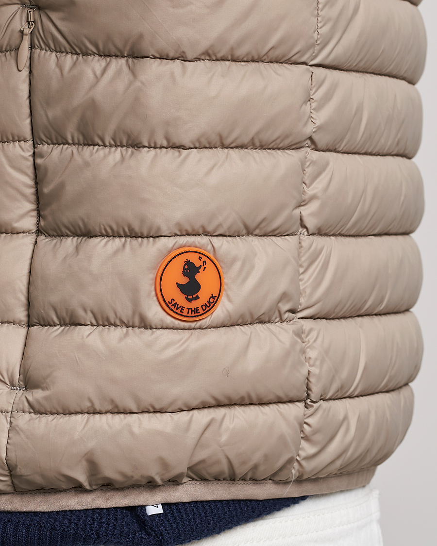 Hombres | Chalecos | Save The Duck | Adamus Lightweight Padded Vest Dune Beige