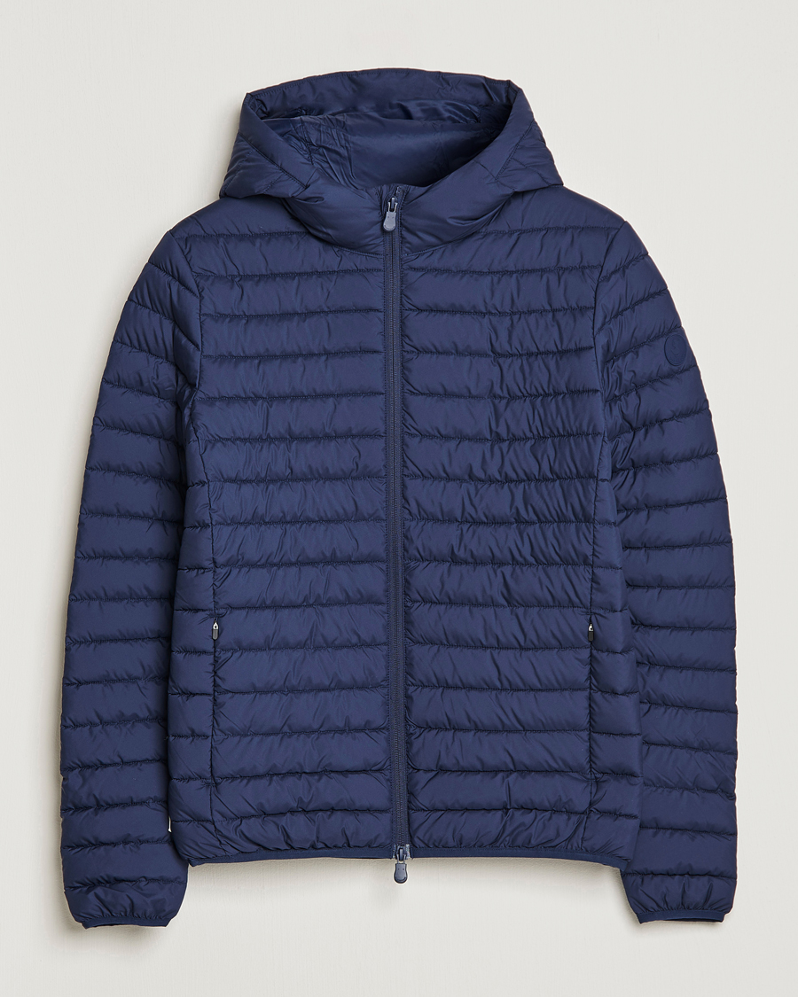 Hombres | Abrigos y chaquetas | Save The Duck | Luke Lightweight Matt Padded Hood Jacket Navy Blue