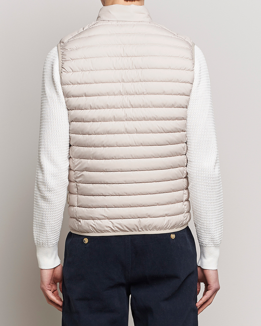 Hombres | Chalecos | Save The Duck | Leonard Lightweight Matt Padded Vest Rainy Beige