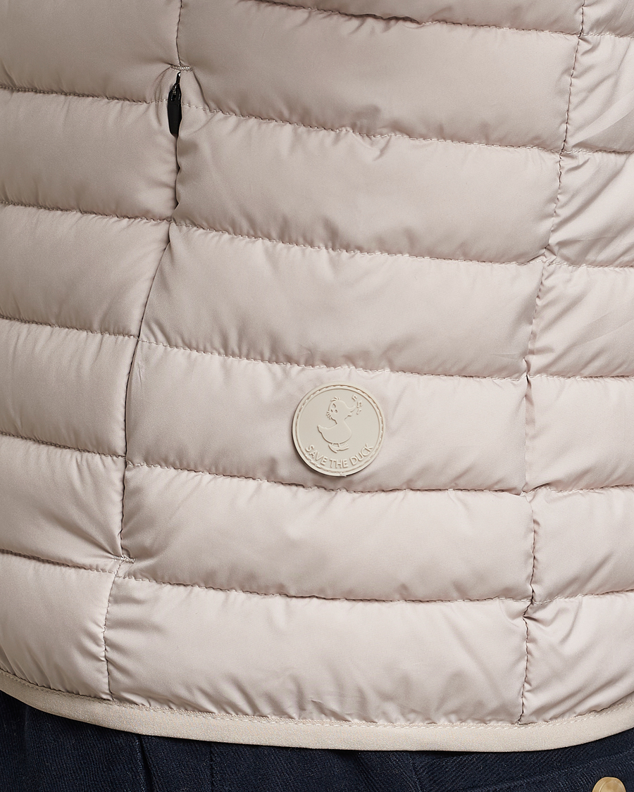 Hombres | Chalecos | Save The Duck | Leonard Lightweight Matt Padded Vest Rainy Beige
