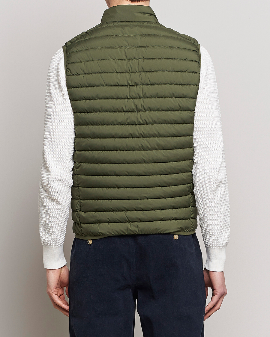 Hombres | Chalecos | Save The Duck | Leonard Lightweight Matt Padded Vest Dusty Olive