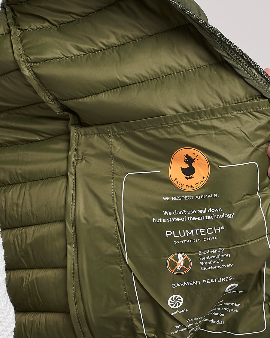 Hombres | Chalecos | Save The Duck | Leonard Lightweight Matt Padded Vest Dusty Olive
