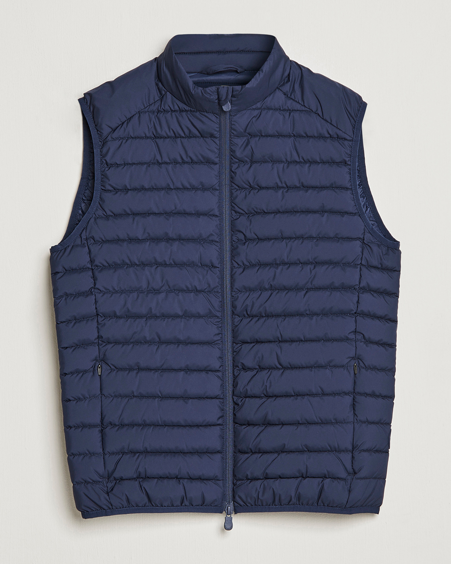 Hombres | Chalecos | Save The Duck | Leonard Lightweight Matt Padded Vest Navy Blue