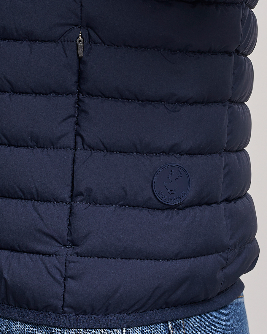 Hombres | Chalecos | Save The Duck | Leonard Lightweight Matt Padded Vest Navy Blue