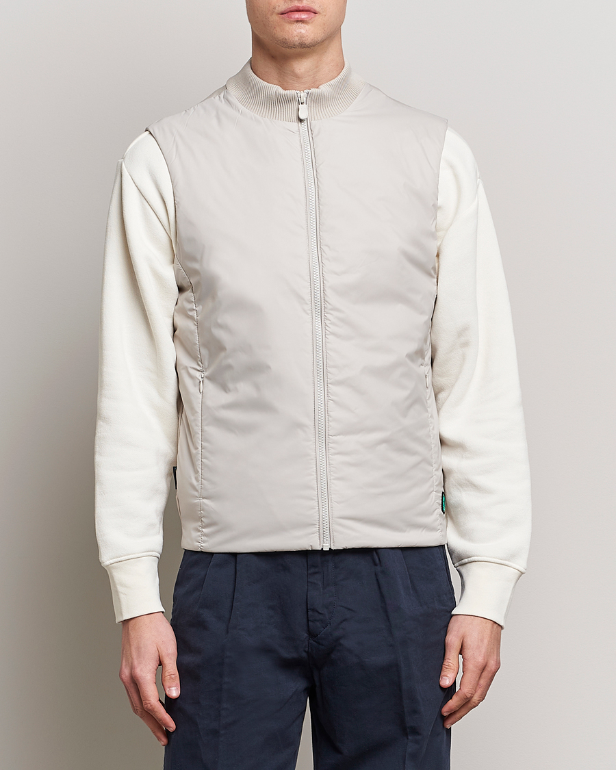 Hombres | Chalecos | Save The Duck | Tucana Recycled Hybrid Vest Rainy Beige