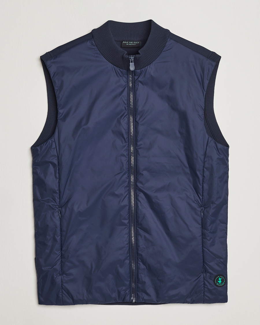 Hombres | Chalecos | Save The Duck | Tucana Recycled Hybrid Vest Navy Blue
