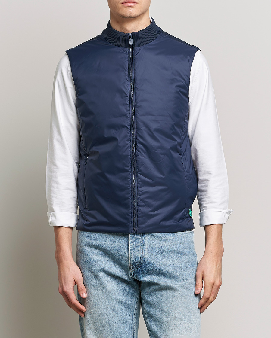 Hombres | Chalecos | Save The Duck | Tucana Recycled Hybrid Vest Navy Blue
