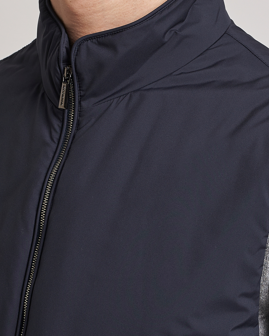 Hombres | Abrigos y chaquetas | MooRER | Senio Padded Vest Navy