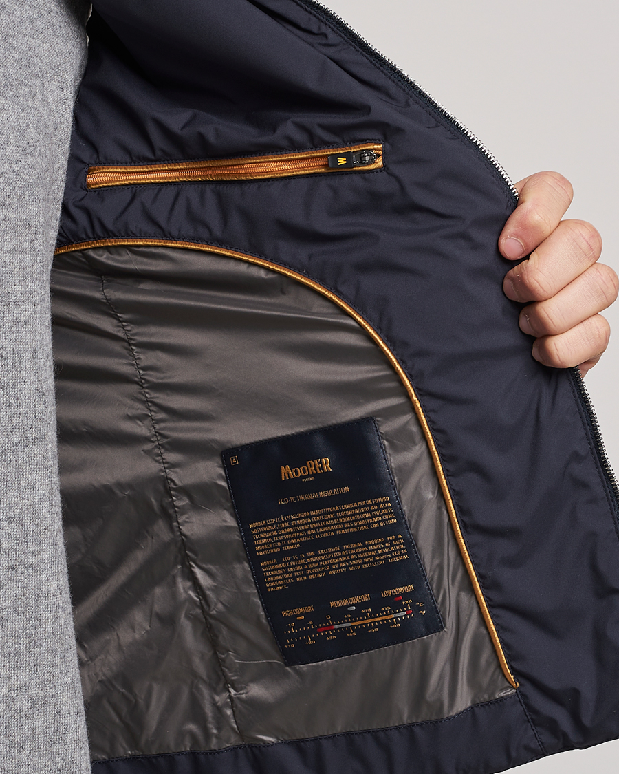 Hombres | Abrigos y chaquetas | MooRER | Senio Padded Vest Navy