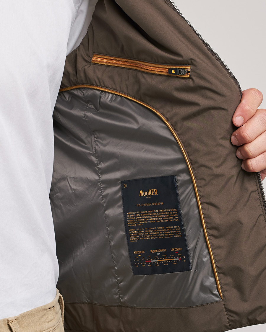 Hombres | Chalecos | MooRER | Senio Padded Vest Brown
