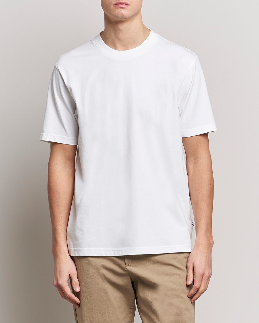Hombres |  | NN07 | Adam Pima Crew Neck T-Shirt White